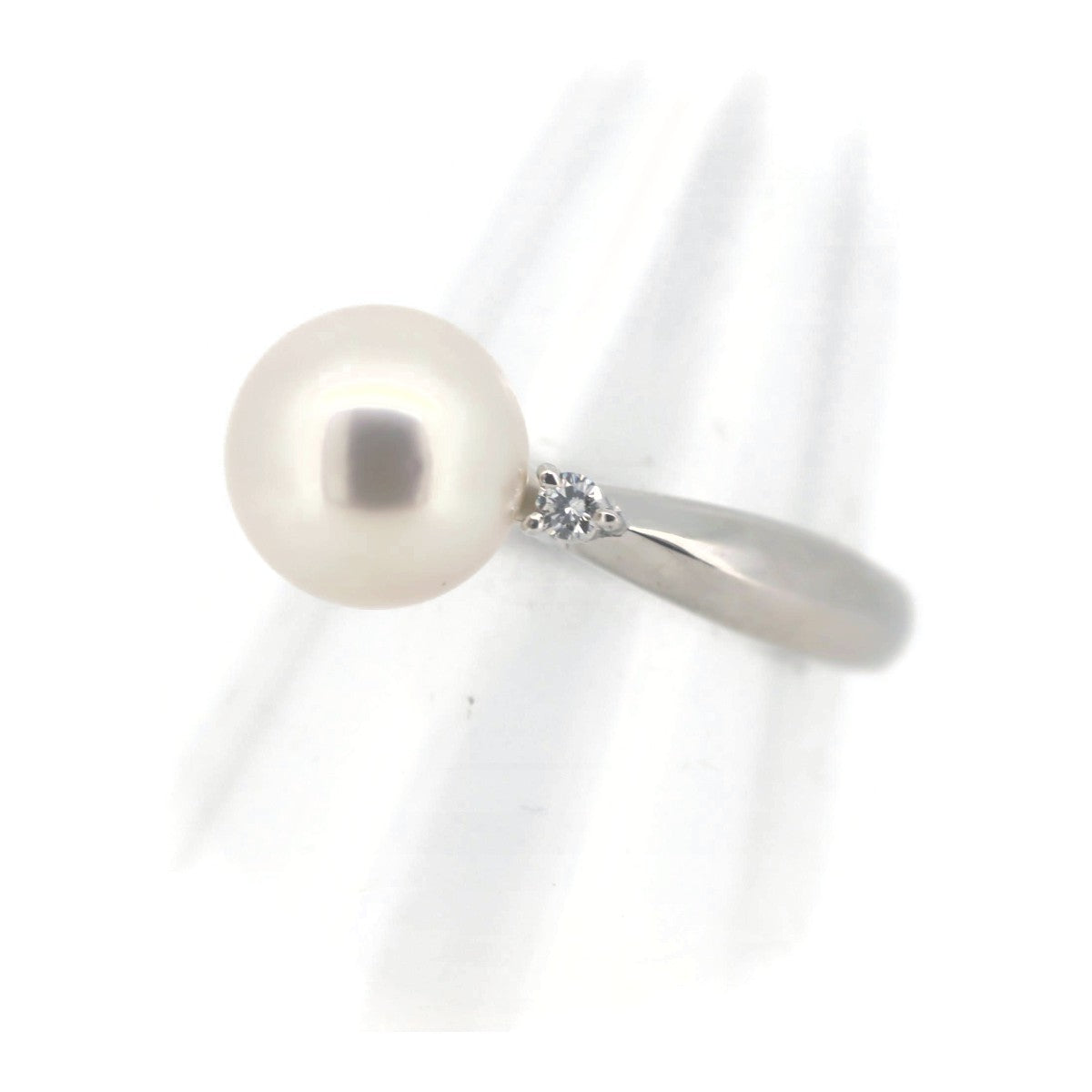 Tasaki Pearl Diamond Ring Pt900 Platinum in Great Condition