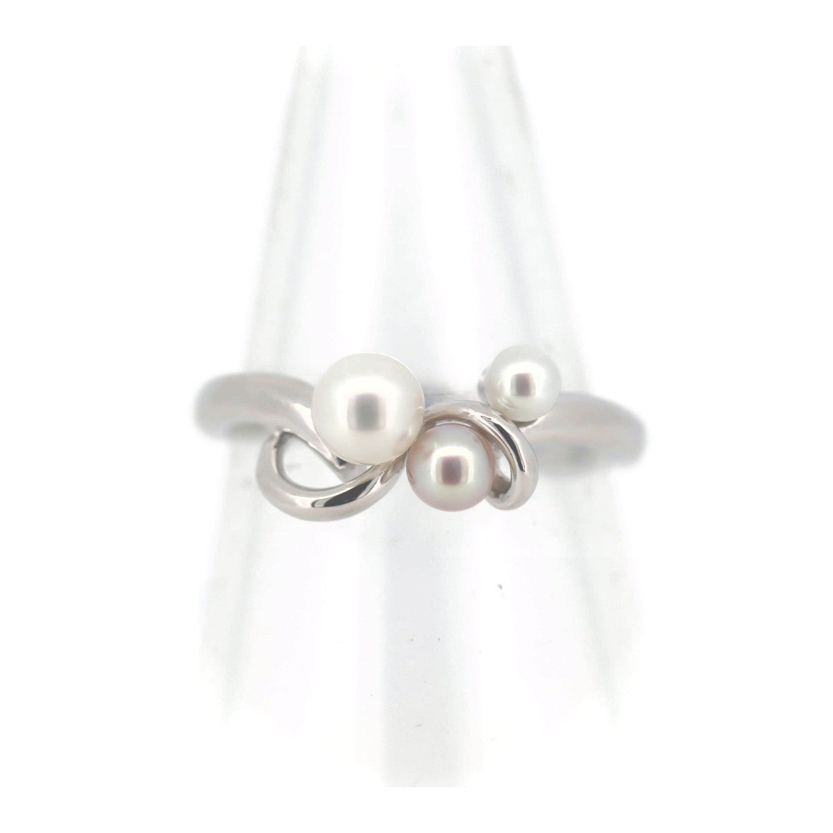 Tasaki Pt900 Platinum Pearl Ring Size 9