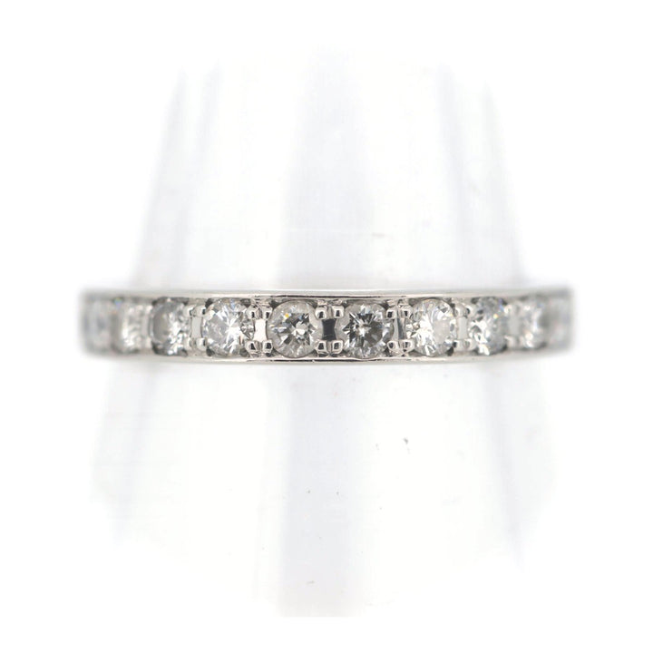 Vendome Aoyama Half Eternity Diamond Ring 0.40ct PT950 Size 11 in Great Condition