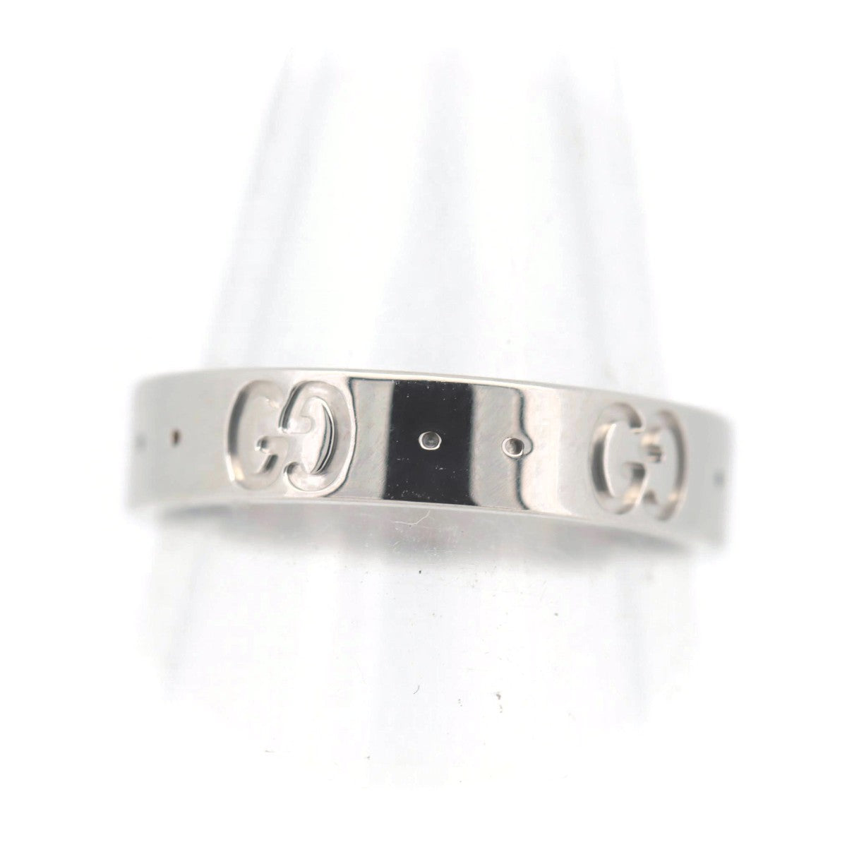 Gucci Icon S Ring K18 White Gold Size 10