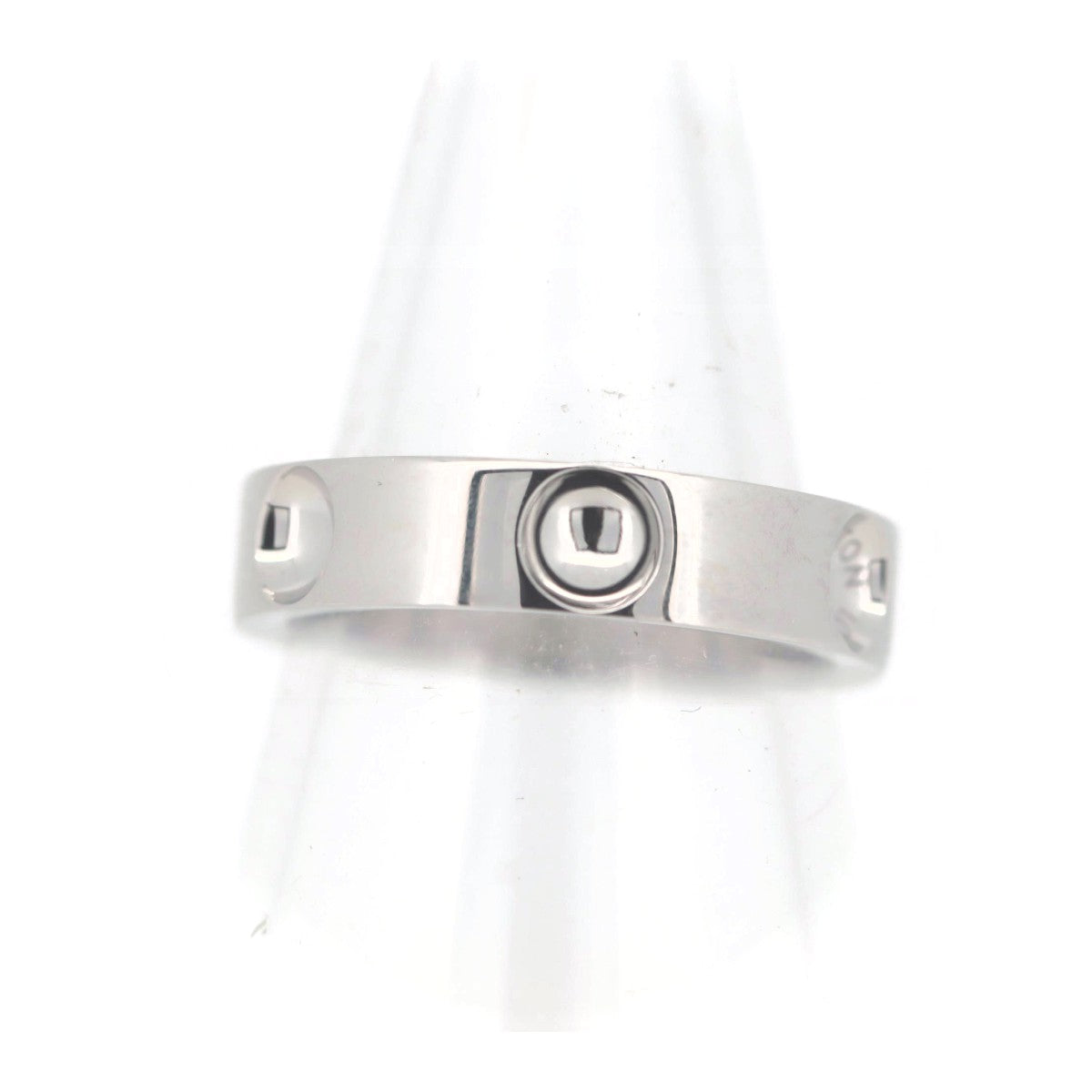 Louis Vuitton K18WG White Gold Ring Size 15 in Great Condition