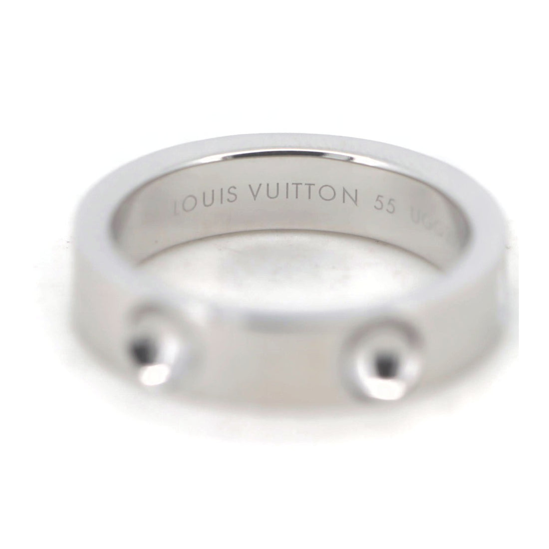 Louis Vuitton K18WG White Gold Ring Size 15