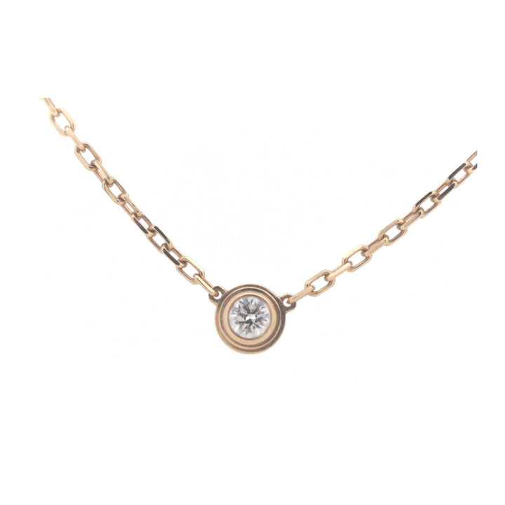 Cartier Diamants Légers SM Diamond Necklace K18 Pink Gold in Great Condition