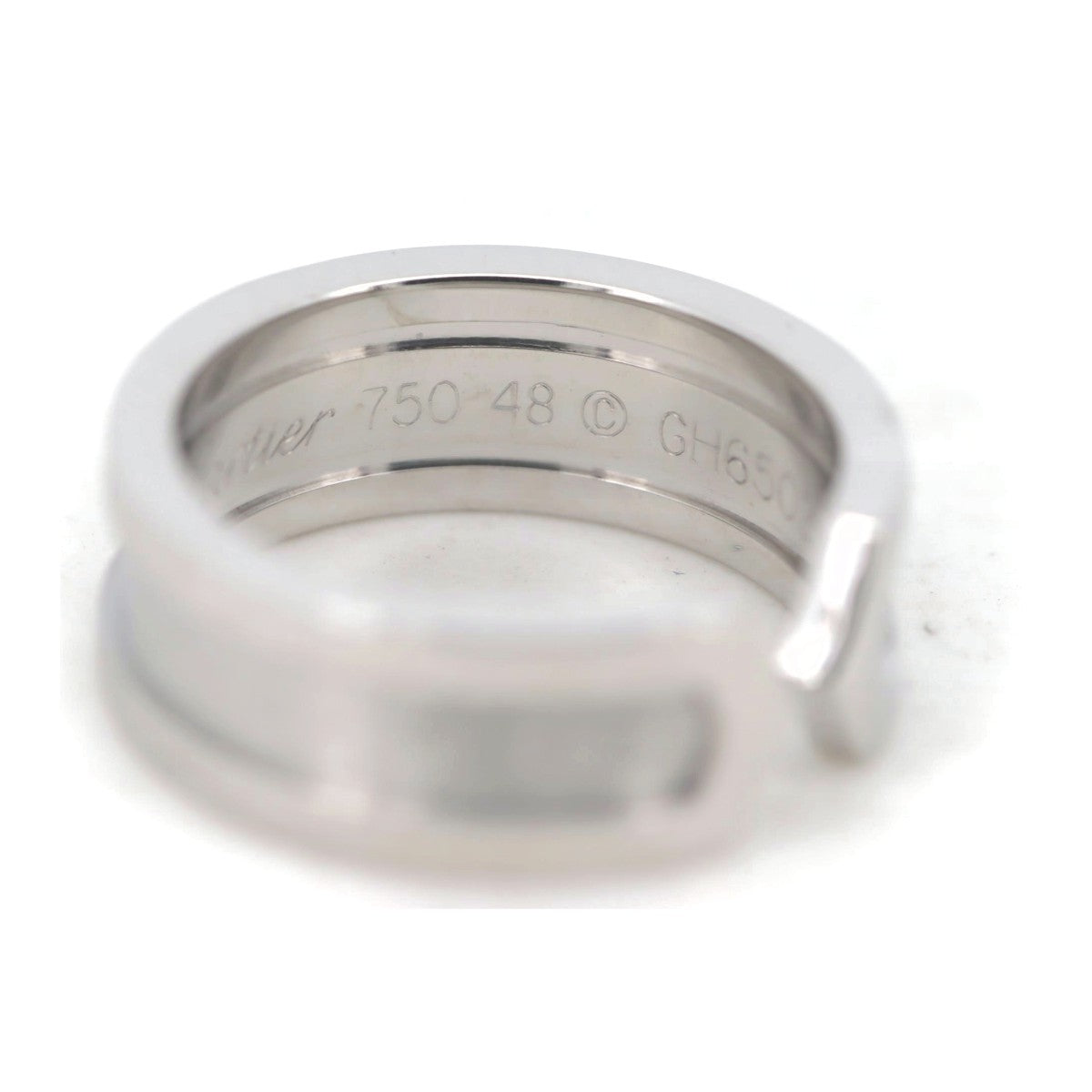 Cartier C2 Ring K18WG 8 in Great Condition