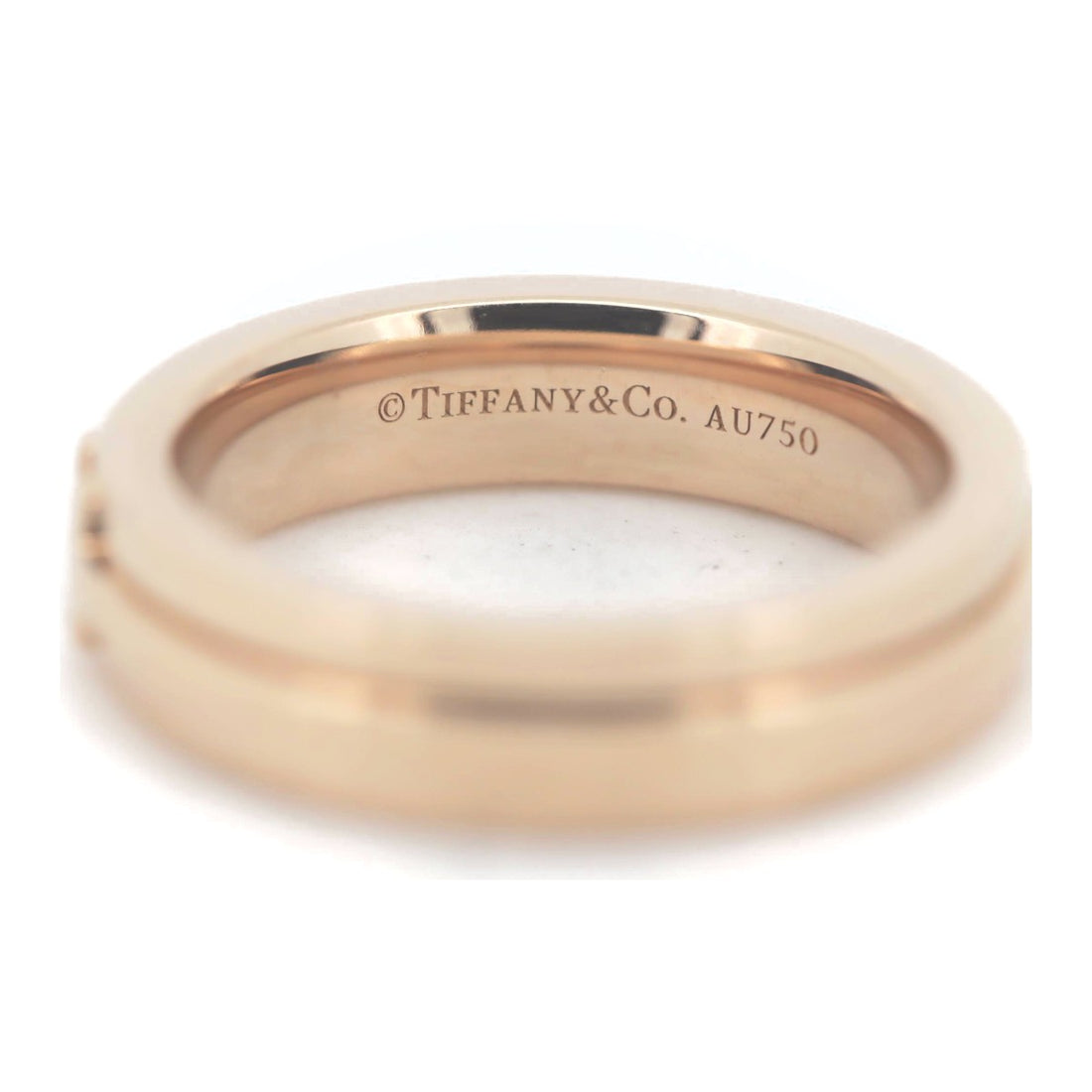 Tiffany & Co K18PG Pink Gold TTWO Ring