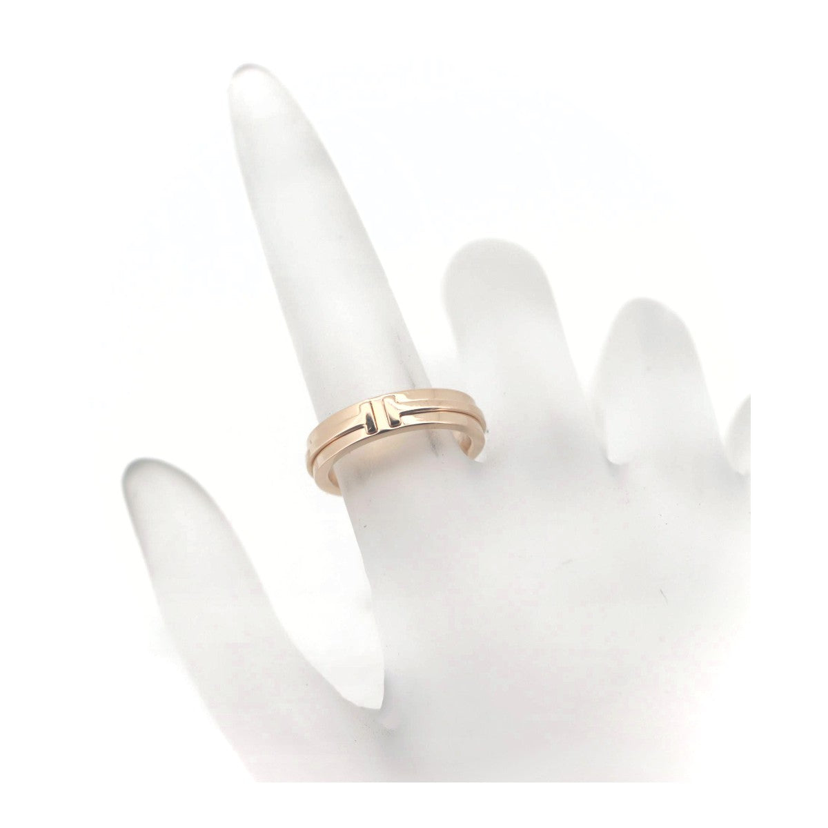 Tiffany & Co K18PG Pink Gold TTWO Ring in Great Condition