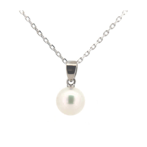 Mikimoto Pearl Necklace K18WG White Gold