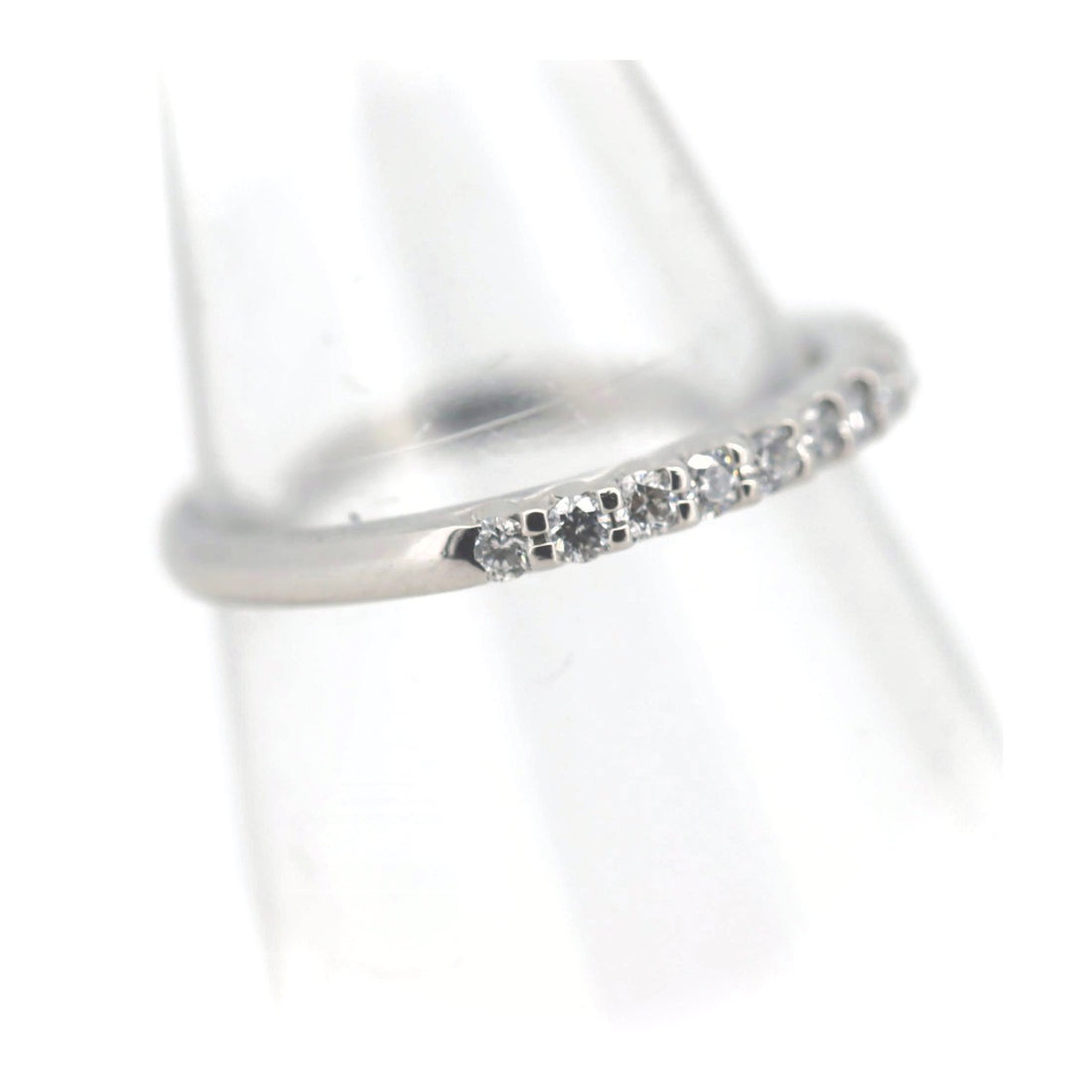 Vendome Aoyama Half Eternity Diamond Ring 0.23ct Pt900 in Great Condition