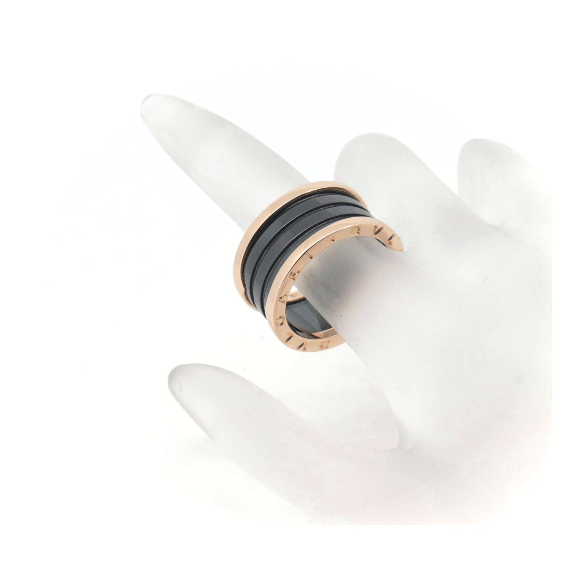 Bvlgari B-Zero1 4-Band Ring K18PG/Ceramic Size 19 AN855563