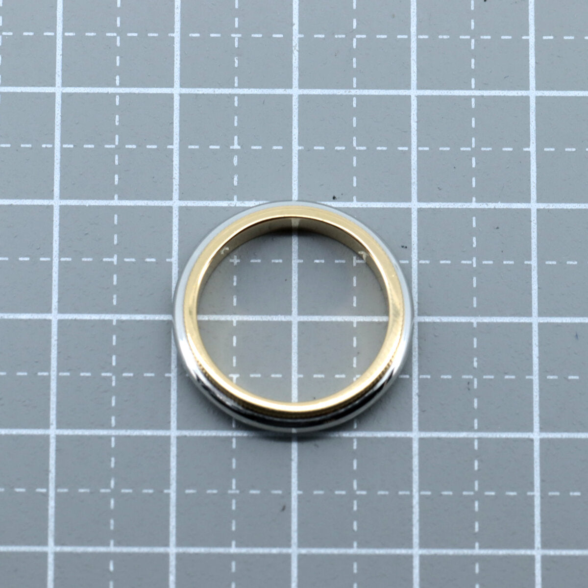 Tiffany & Co Pt950/K18YG Milgrain Ring Size 9