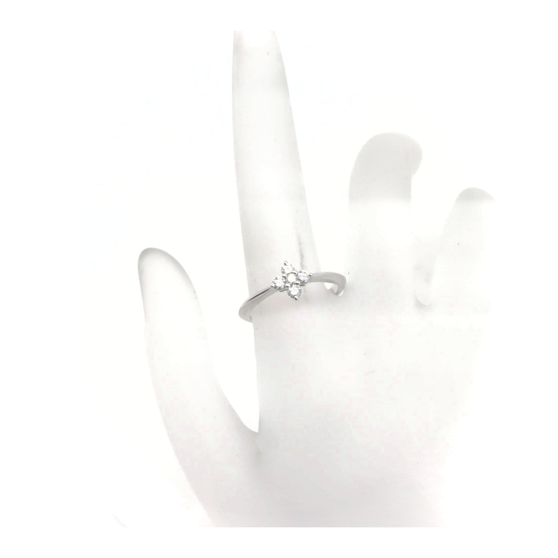 Mikimoto Diamond Ring K18 White Gold 11 in Great Condition