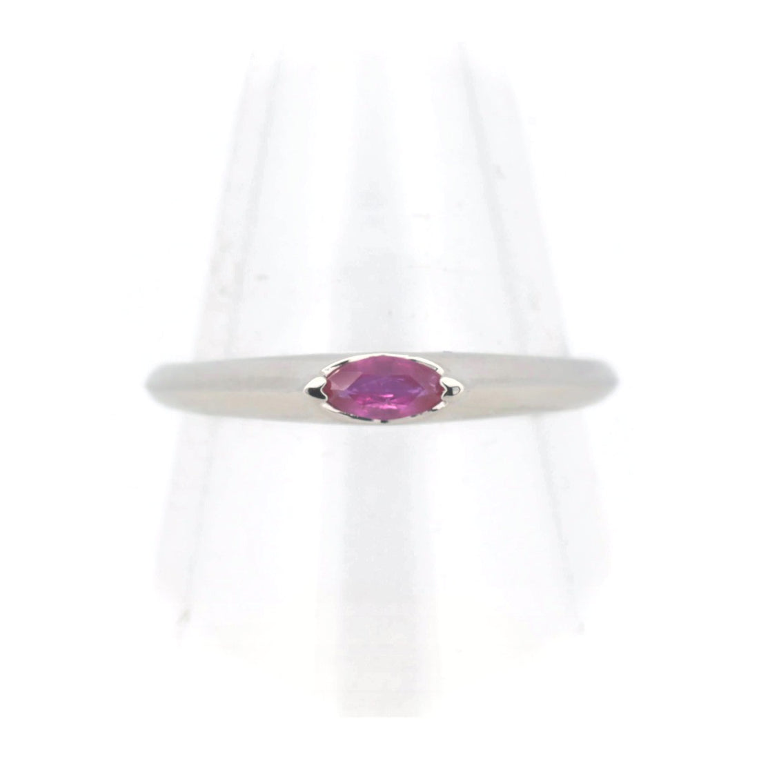 Pre-owned Ruby Ring 0.20ct Pt950 Platinum