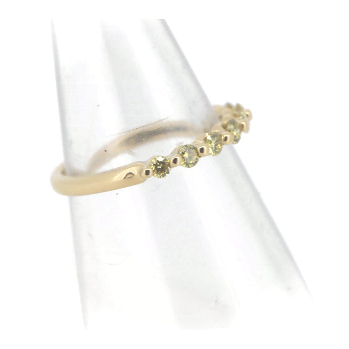 GSTV Yellow Diamond Half Eternity Ring K18YG 0.30ct in Great Condition