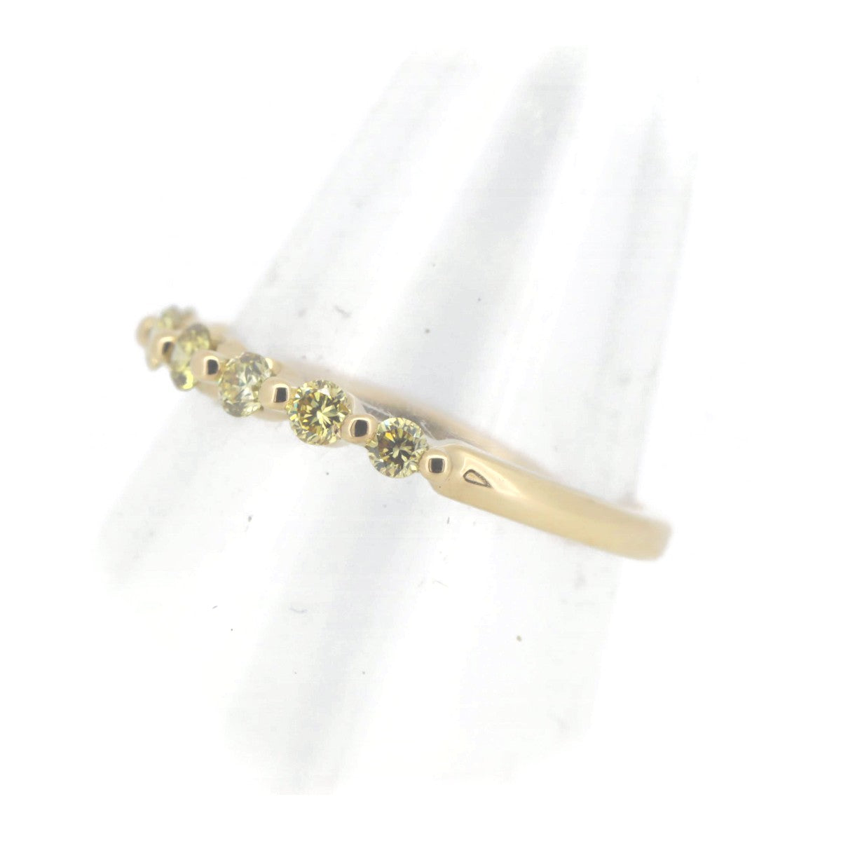 GSTV Yellow Diamond Half Eternity Ring K18YG 0.30ct in Great Condition