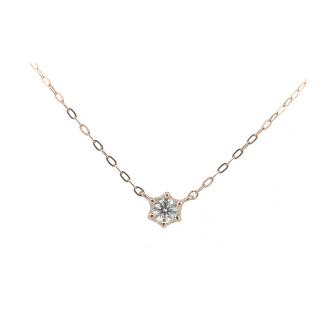 4°C Diamond Necklace K18PG Pink Gold