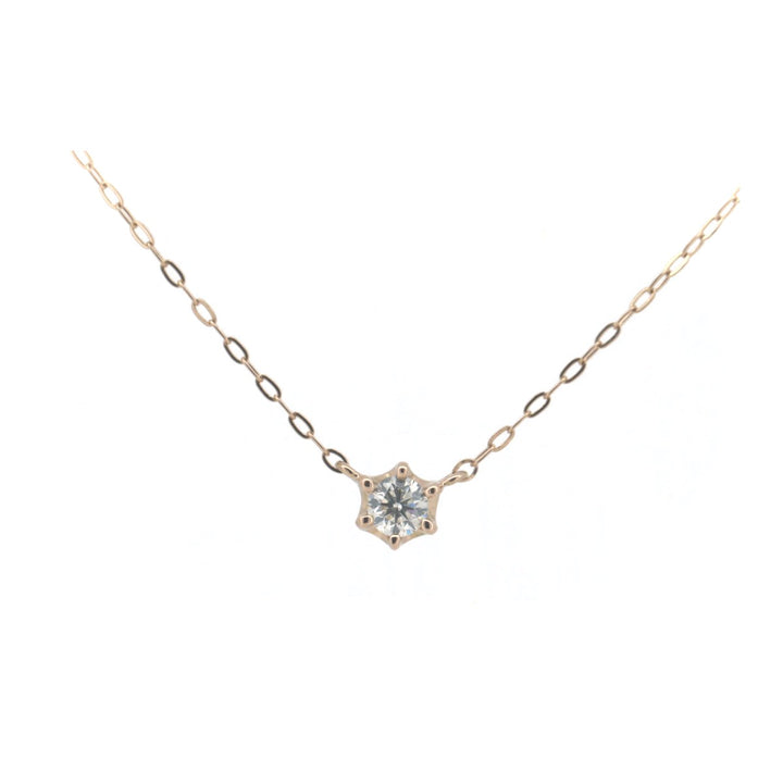 4°C Diamond Necklace K18PG Pink Gold