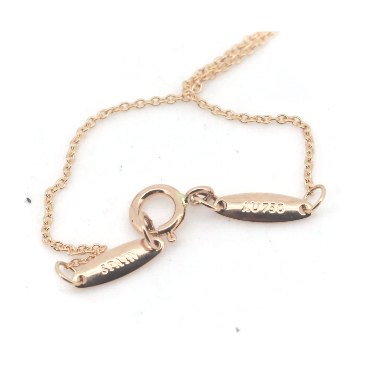 Tiffany & Co Open Heart Necklace K18 Pink Gold