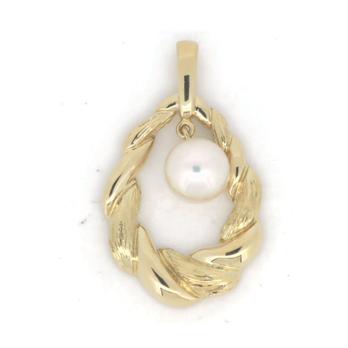 Mikimoto Pearl Pendant K18 Yellow Gold