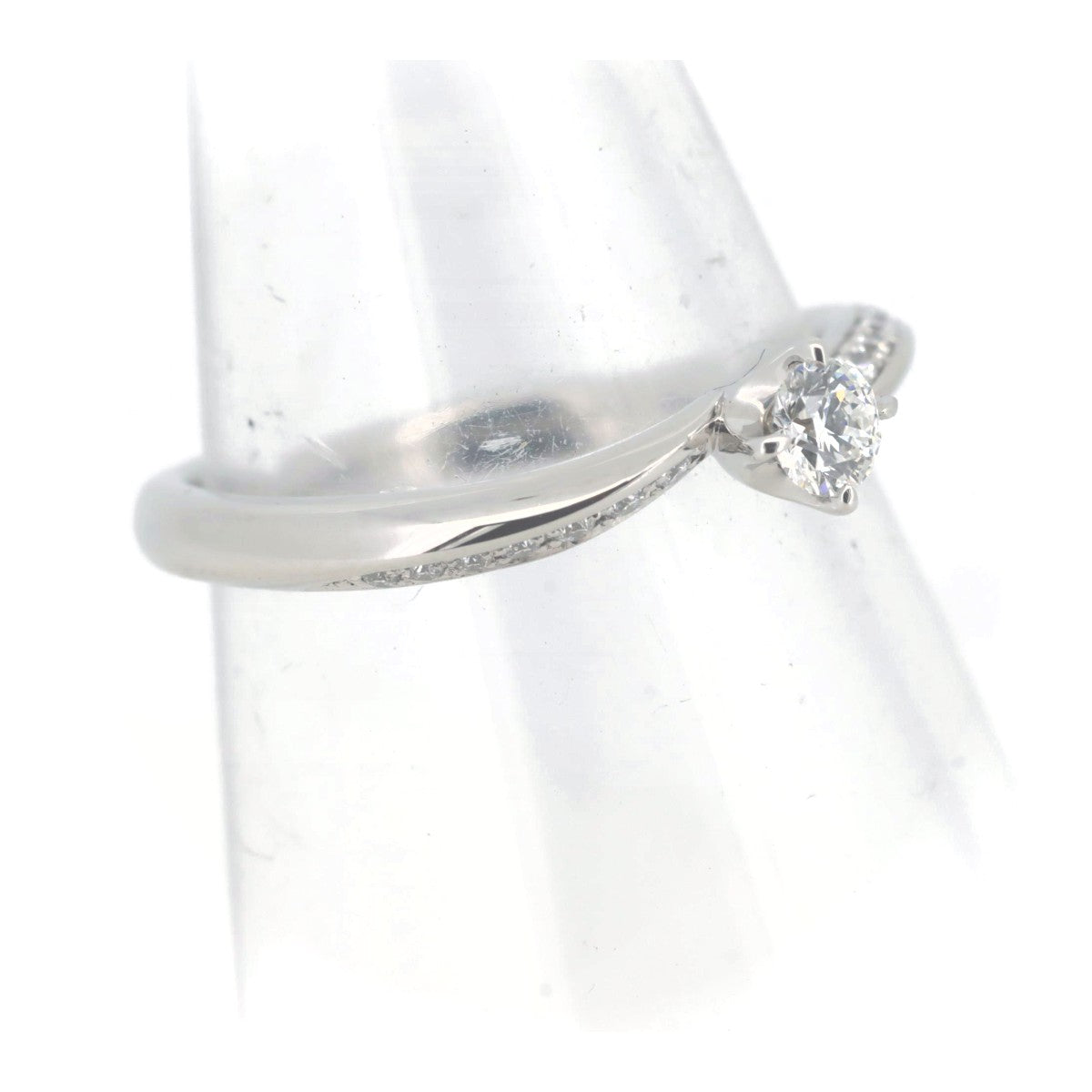 4℃ Diamond Ring 0.154ct Pt950 Platinum