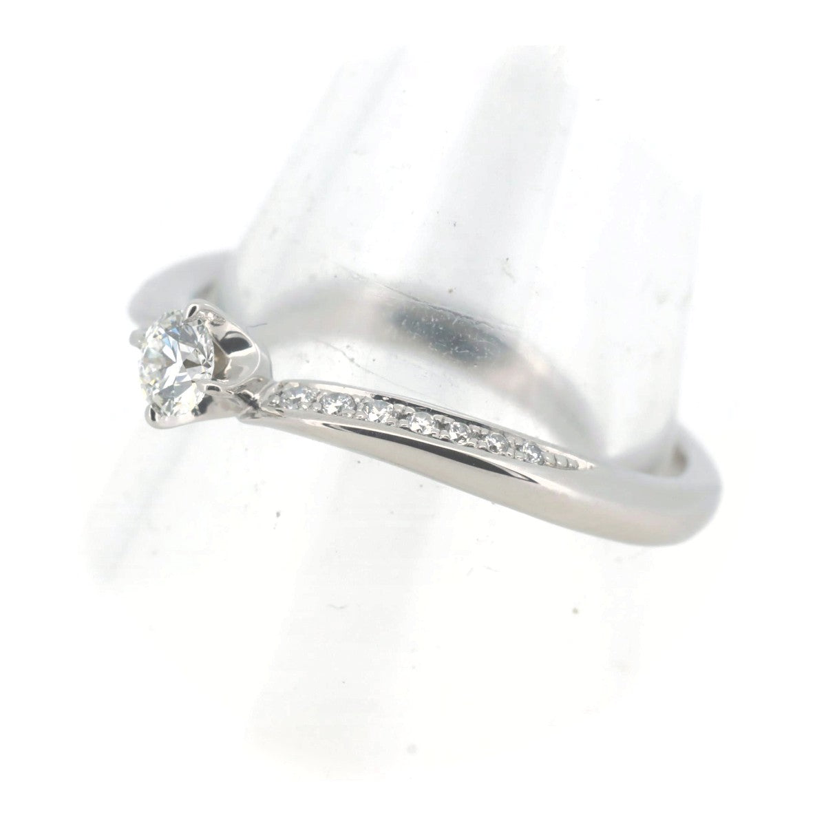 4℃ Diamond Ring 0.154ct Pt950 Platinum