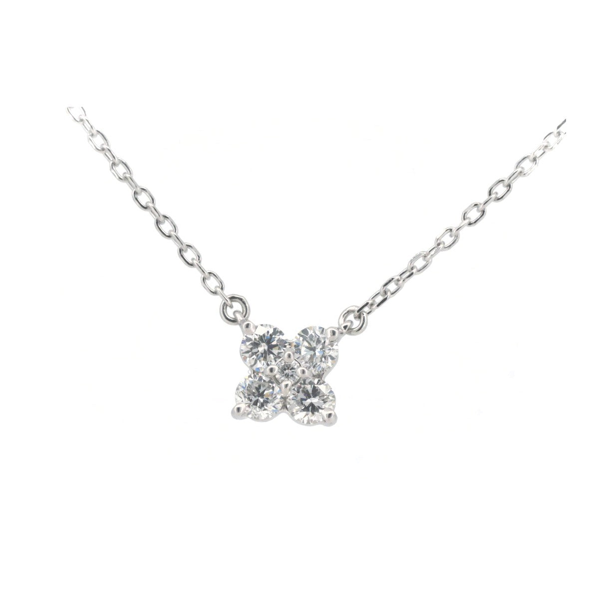 Vendome Aoyama Corolla Diamond Necklace Pt950/850 Platinum