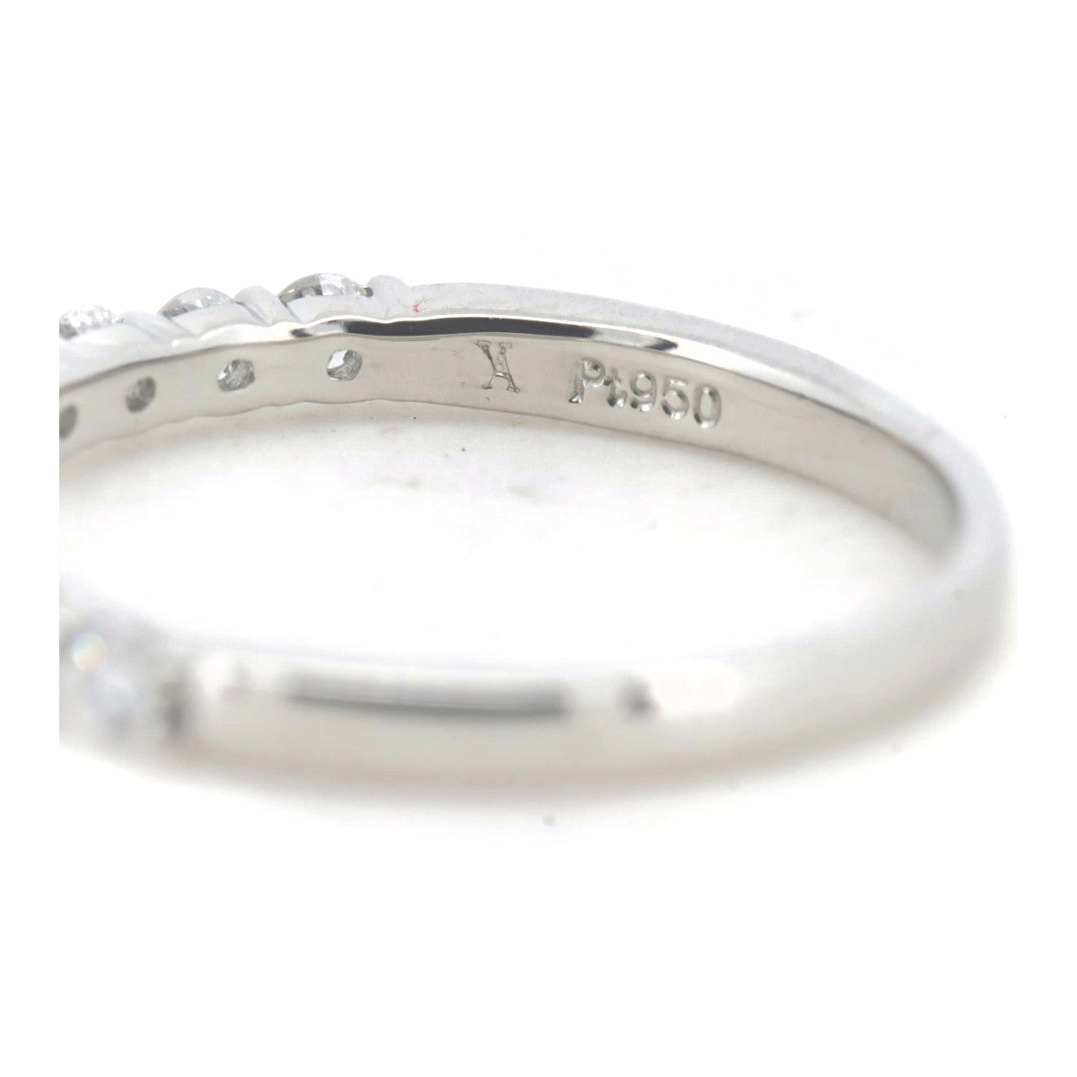 Vendome Aoyama Half Eternity Diamond Ring Pt950