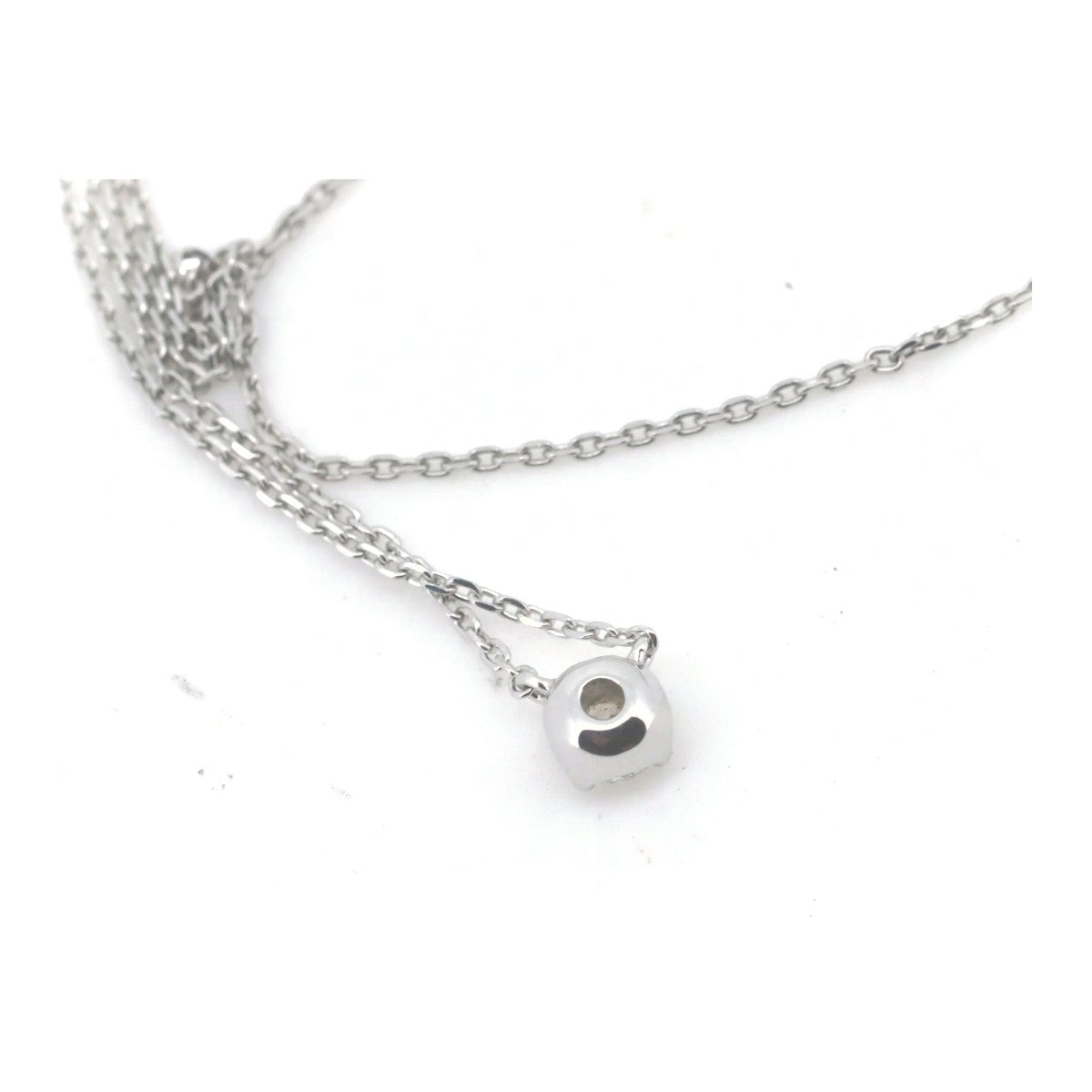 4°C Diamond Necklace K18WG White Gold