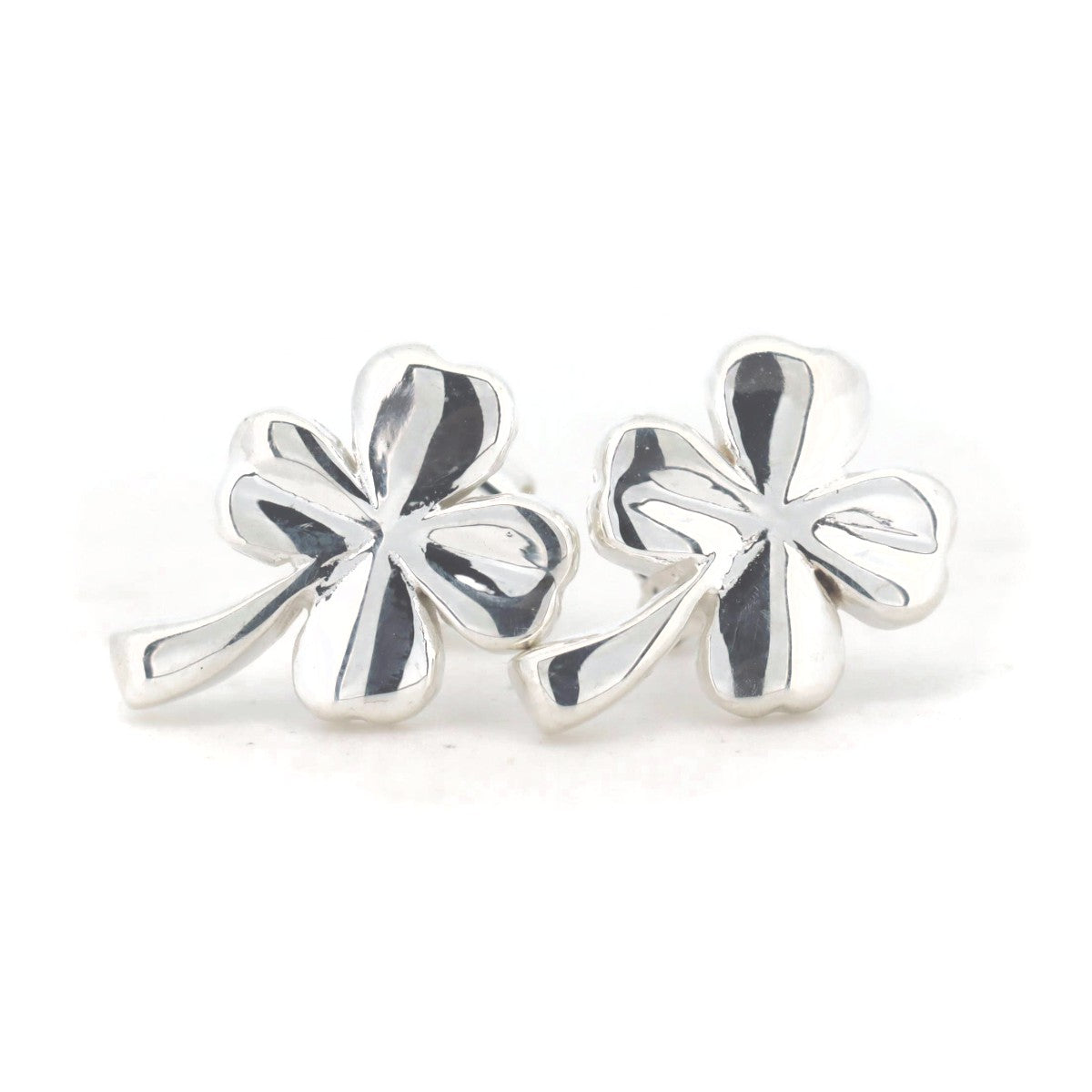 Chanel Clover Earrings SV925 Silver Jewelry