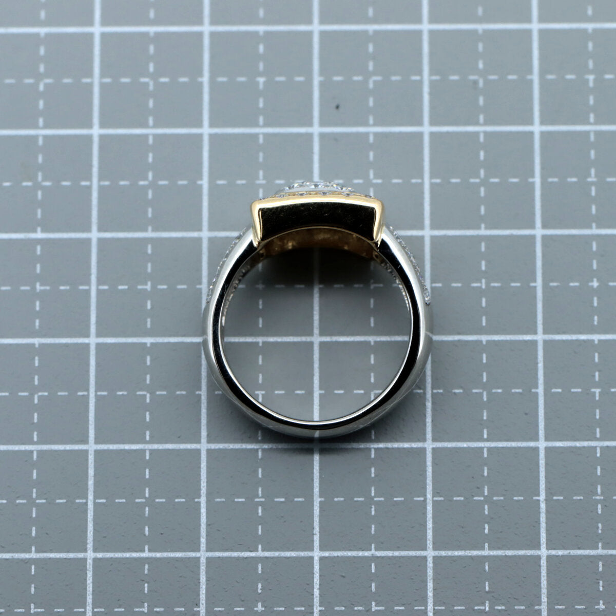 Tasaki Diamond Ring PT900/K18YG