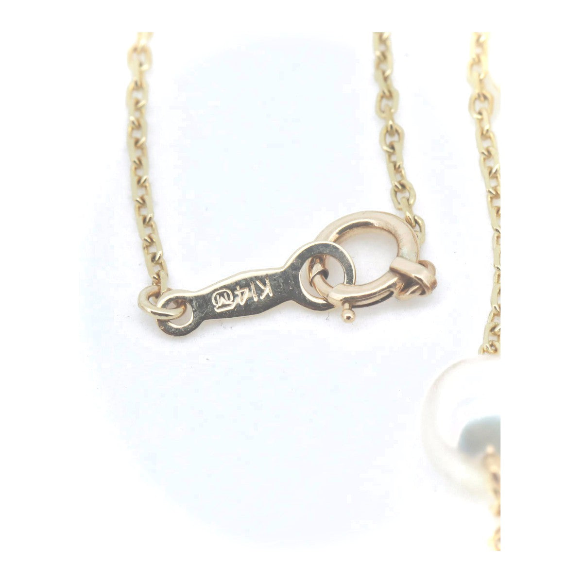 Mikimoto Pearl Station Necklace K18YG Gold