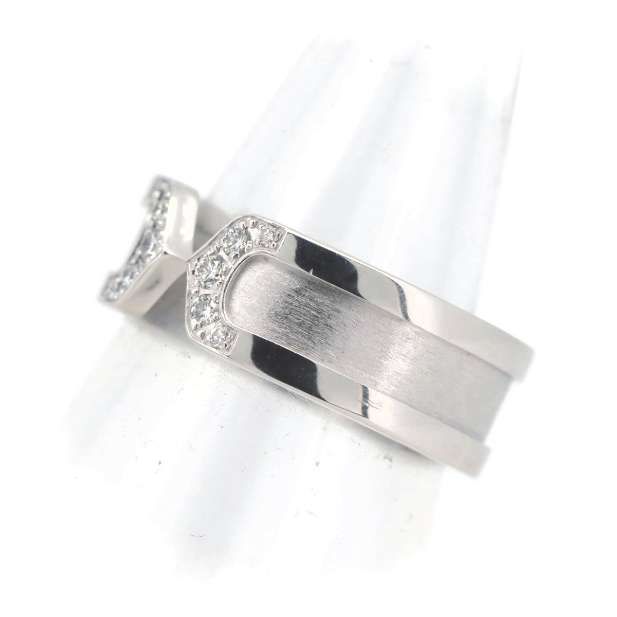 Cartier C2 Diamond Ring K18 White Gold