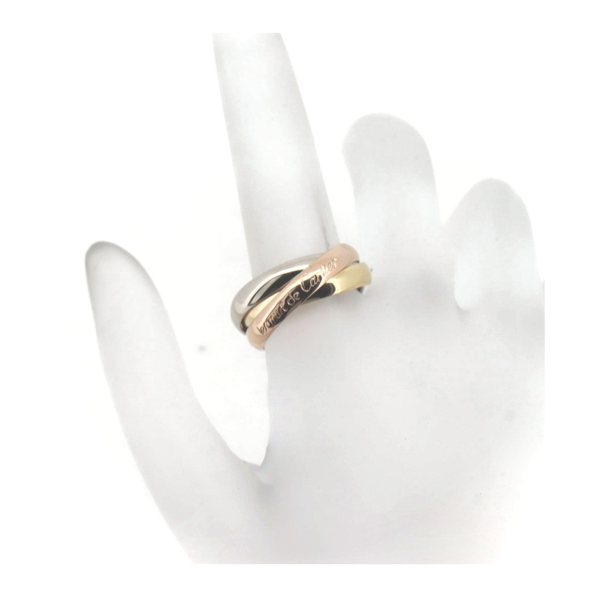 Cartier Trinity Ring K18YG/WG/PG Gold