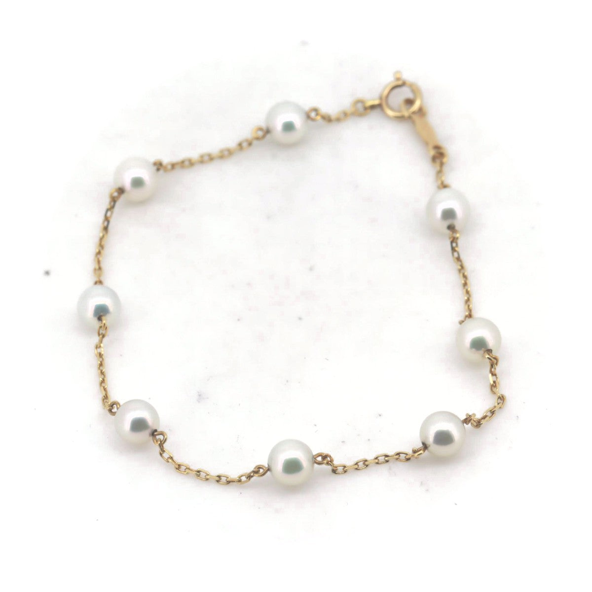 Mikimoto Pearl Bracelet K18YG Yellow Gold