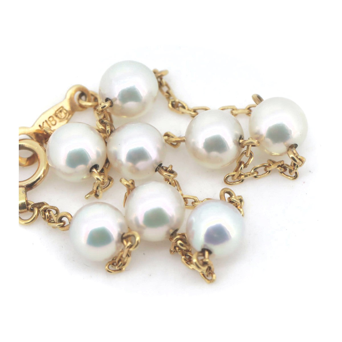 Mikimoto Pearl Bracelet K18YG Yellow Gold