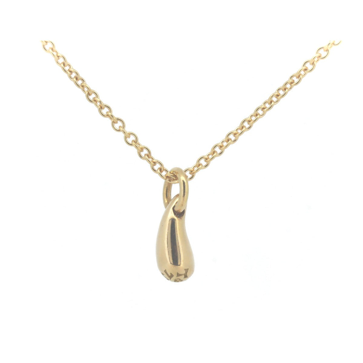 Tiffany & Co Teardrop Necklace K18YG Gold