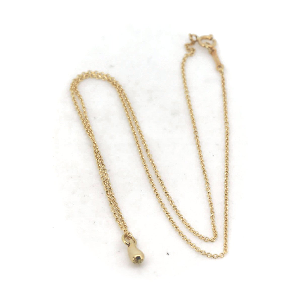 Tiffany & Co Teardrop Necklace K18YG Gold