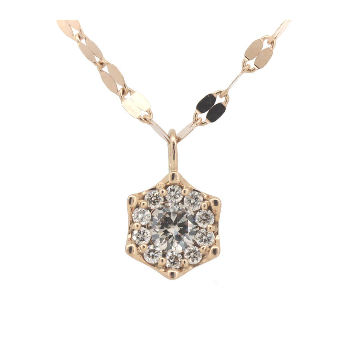 Estelle Diamond Necklace 0.31ct K18PG Pink Gold