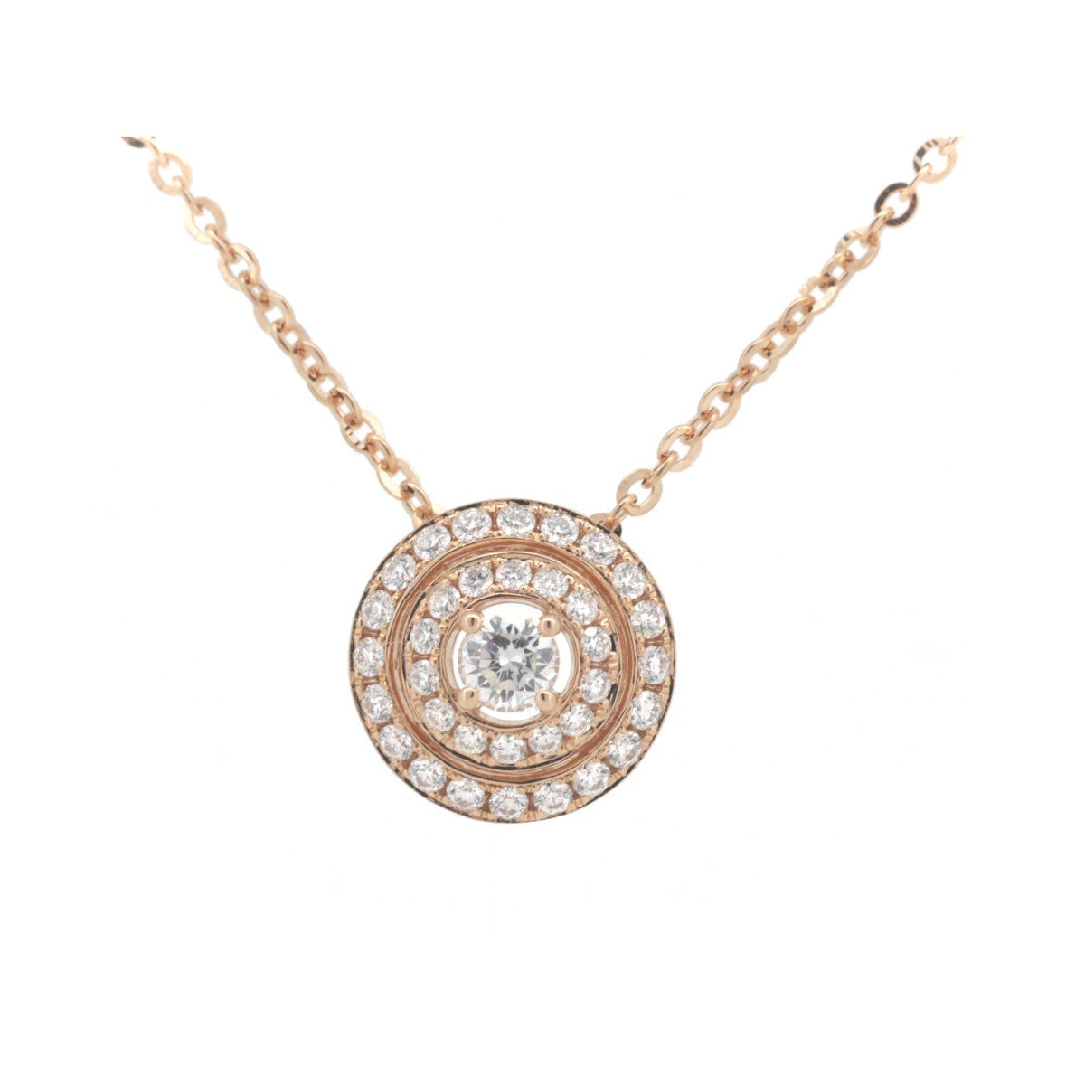 K18PG Pink Gold Diamond Necklace