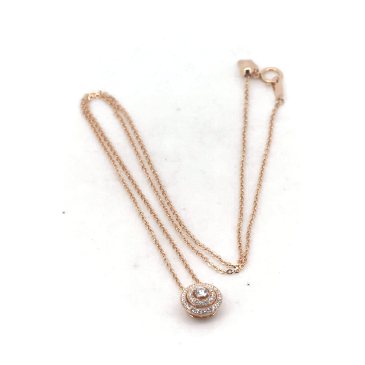 K18PG Pink Gold Diamond Necklace