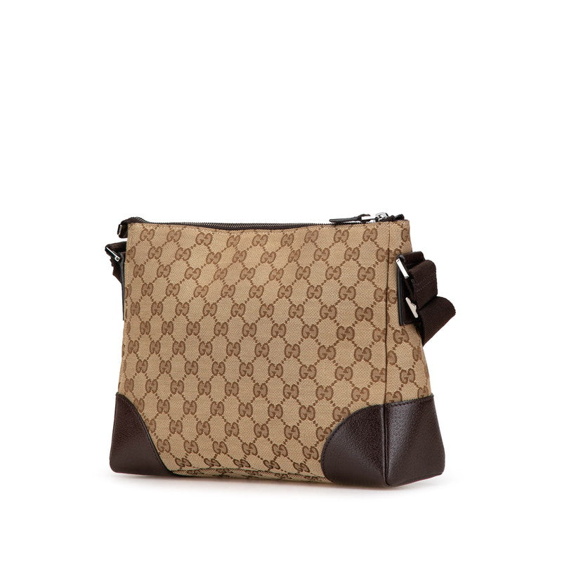 Gucci GG Canvas Leather Shoulder Bag 114273