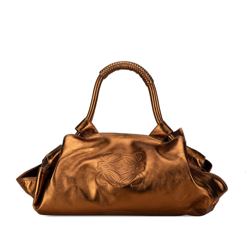 Loewe Anagram Nappa Aire Leather Handbag Gold