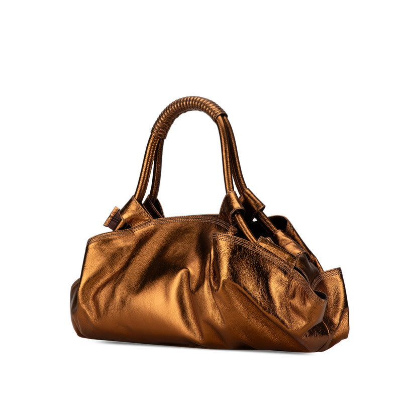 Loewe Anagram Nappa Aire Leather Handbag Gold