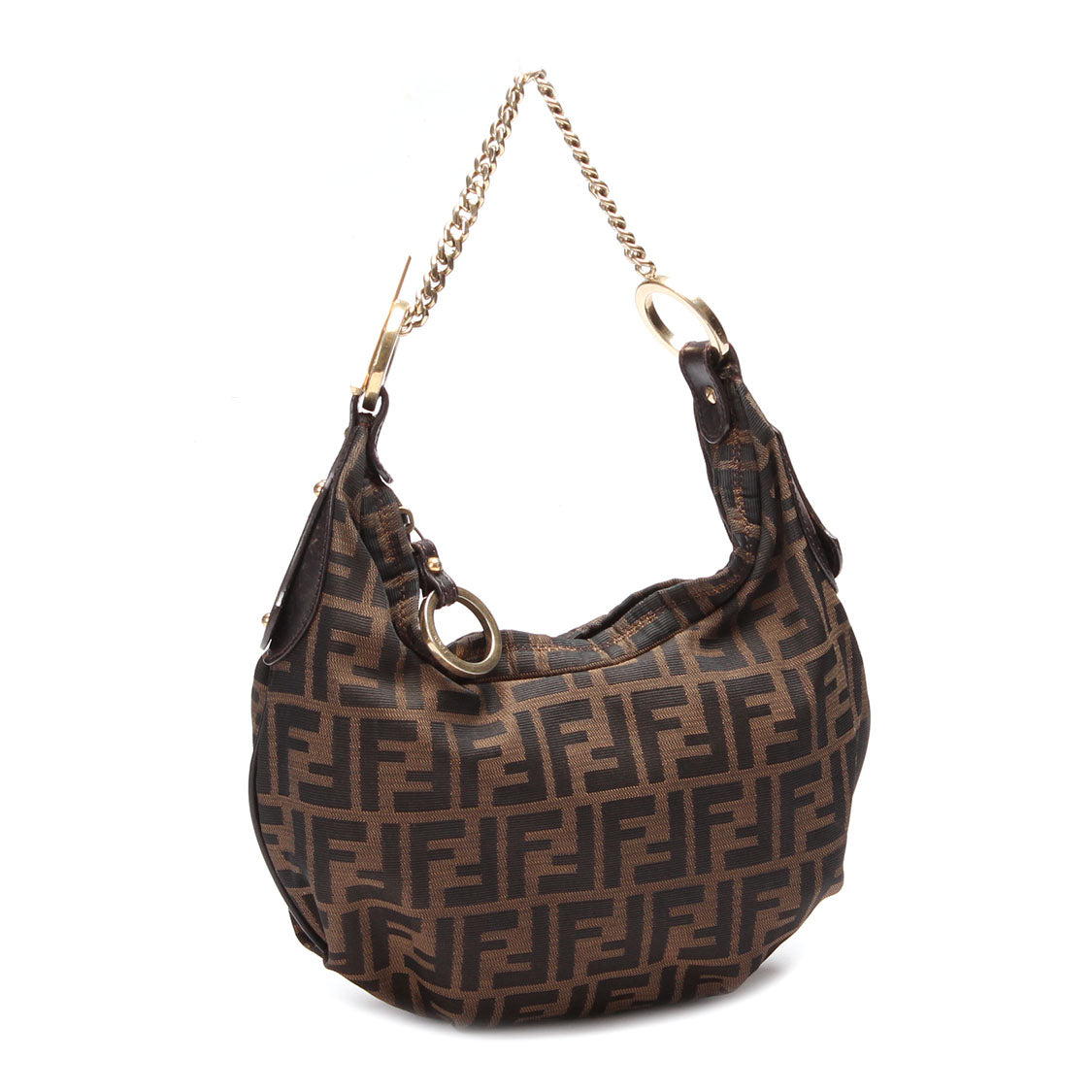 Zucca Canvas Chain Hobo Bag 8BR341