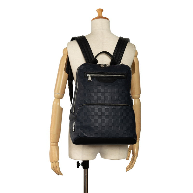 Louis Vuitton Damier Infini Avenue Backpack N41043 Onyx Navy PVC Leather in Very Good Condition