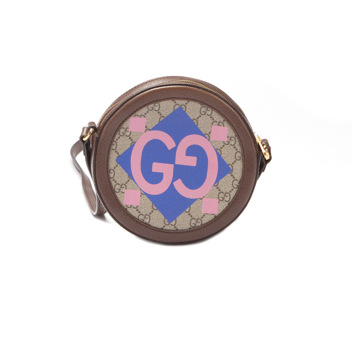 Mini GG Supreme Round Ophidia Crossbody Bag 574978