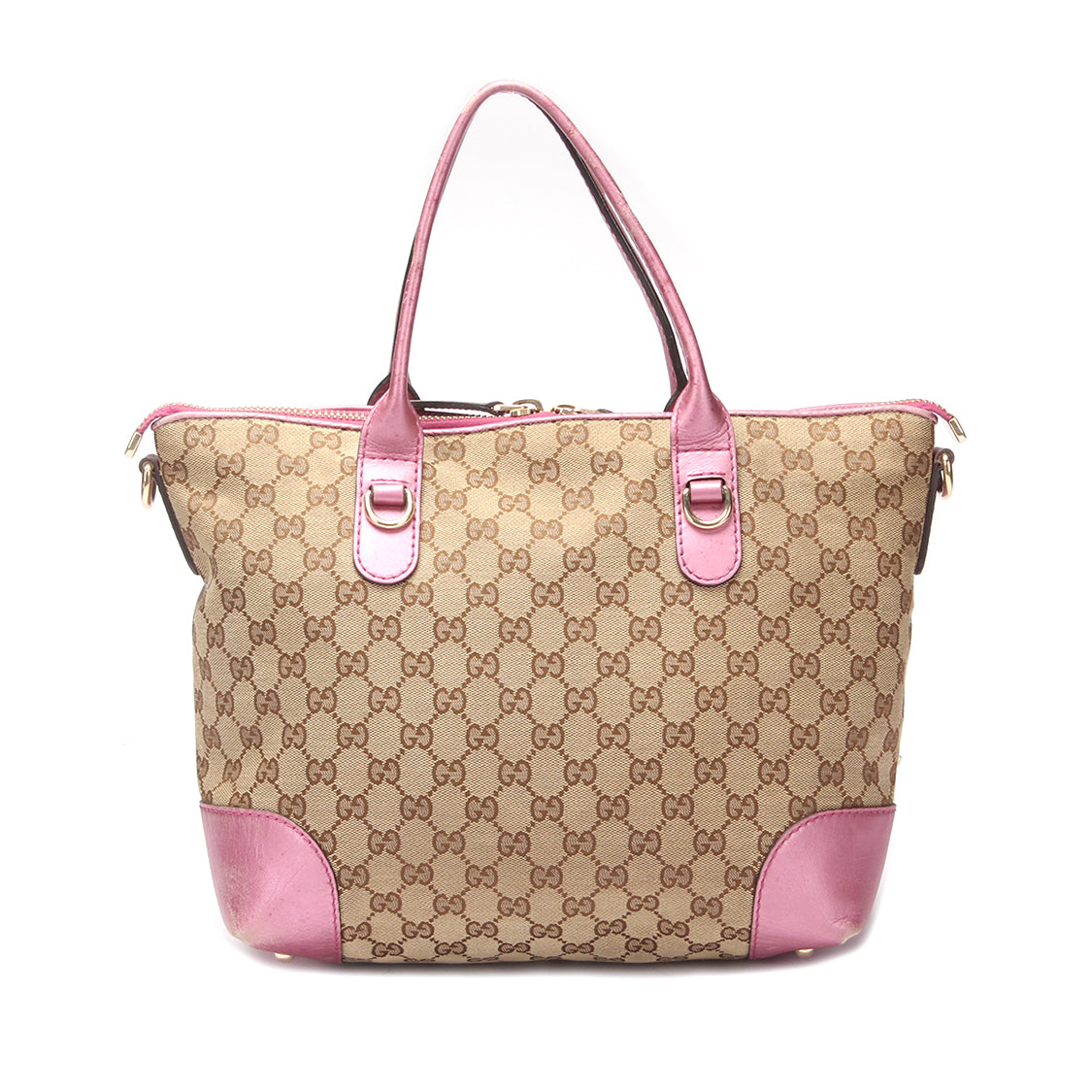 GG Canvas Heart Bit Tote