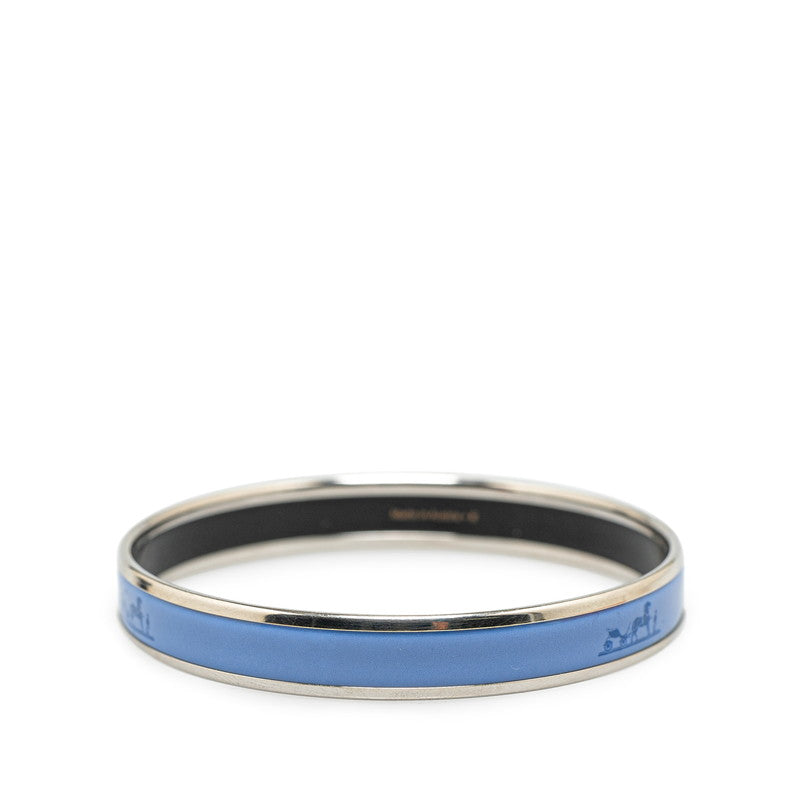 Hermes Metal Caleche Bangle Bracelet