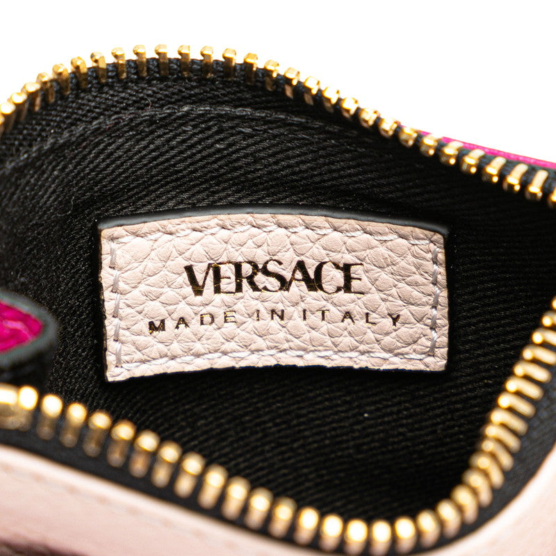 Versace Virtus Bicolor Leather Card Coin Case