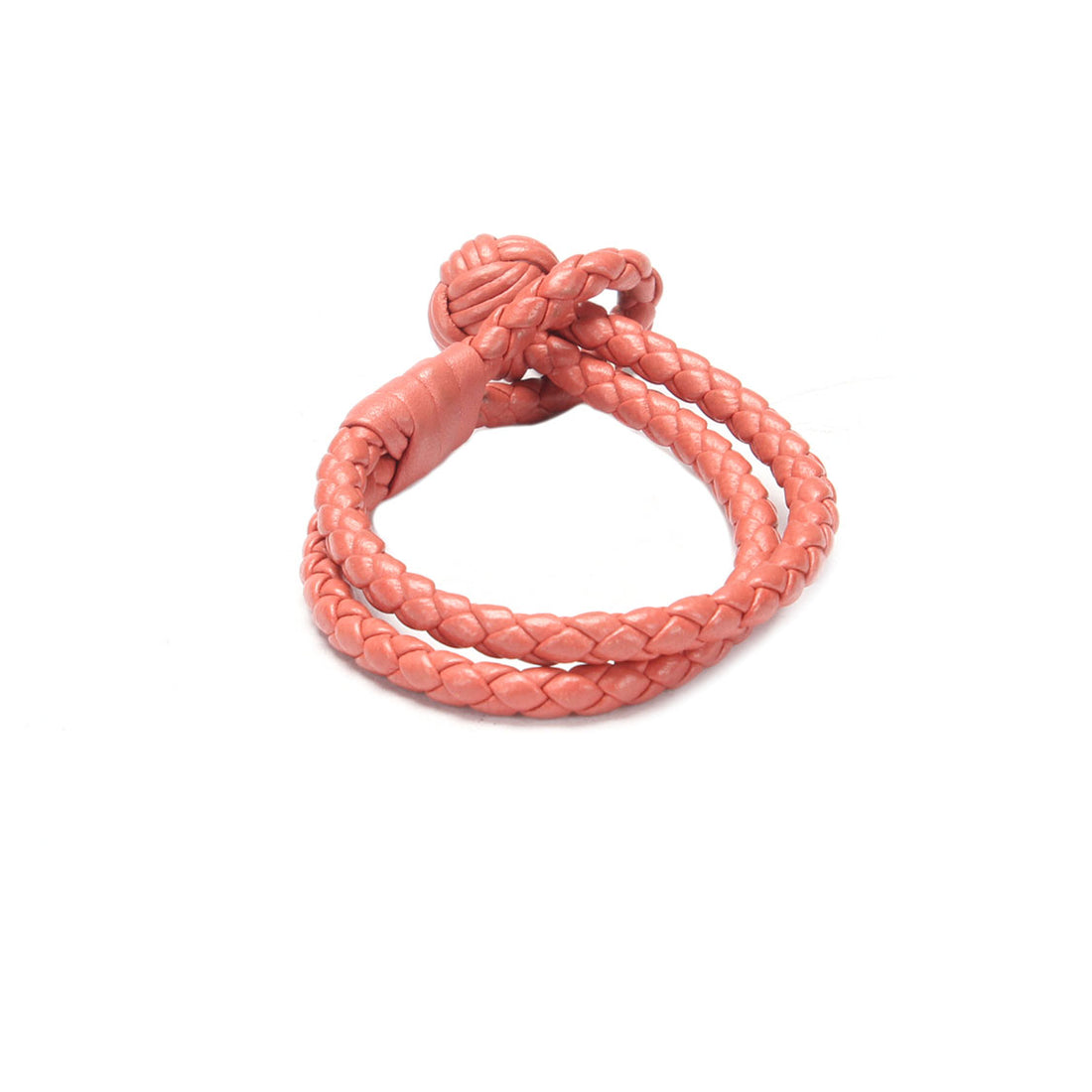 Intrecciato Leather Double Strand Knot Bracelet