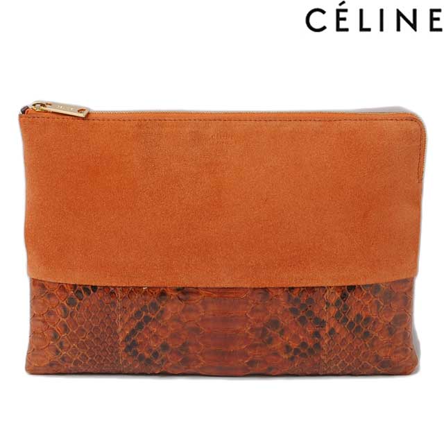 Celine Python/Calfskin Clutch Bag 10094MWC.18RS in Excellent Condition